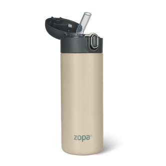 Termoska na tekutiny s brčkem 400 ml, Cookie beige Termoska na tekutiny s brčkem 400 ml, Cookie beige