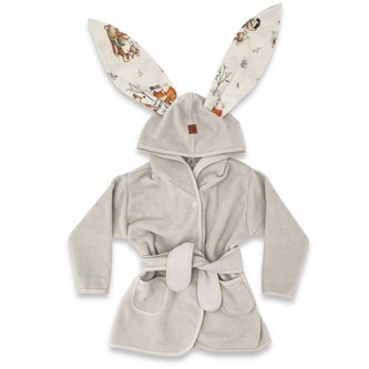 Dětský termožupan s oušky Friends time - latte, béžová; 80-98 (9-36m)