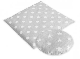 Velký a malý nahřívací polštářek termofor s třešňovými pecičkami - Bublle, stars