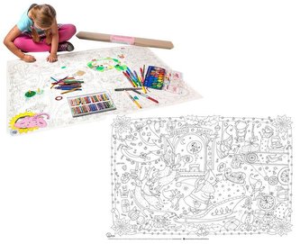 Kolorowanka Podłogowa XXL. Mikołaj