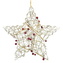 Hvězda závěsná s bezinkami 30 cm