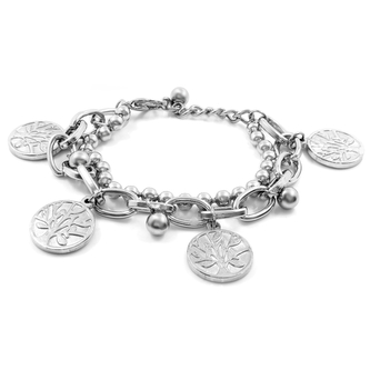 Dvojitý náramek STROM ŽIVOTA - chirurgická ocel