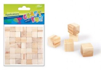 Dekoratívna ozdoba z drevených kociek