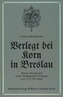 Verlegt bei Korn in Breslau