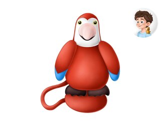 gifty - shoulder PARROT 1042542