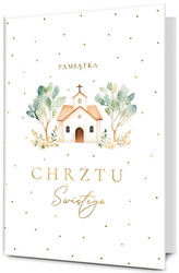 Książeczka Chrzest biała, kościół