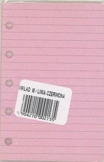 Wkład do organizera M Linia czerwona ANTRA