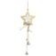 Závěsná hvězda stříbrná s rolničkami