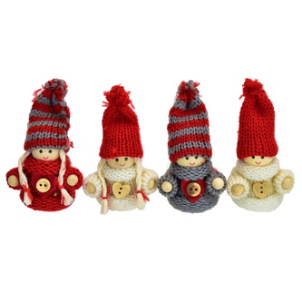 Pletené panenky 4 ks, 8 cm