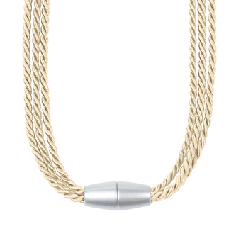 Ozdobný úvaz na záclony - přírodní