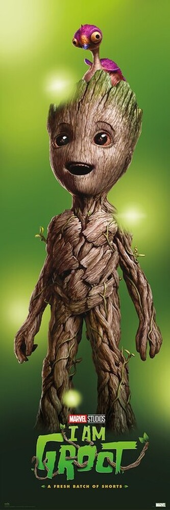 Plakát, Obraz - Marvel - I am Groot, 53 × 158 cm