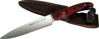 Muela CRIOLLO-17 lovecký nôž 17 cm, drevo Pakka, kožené puzdro