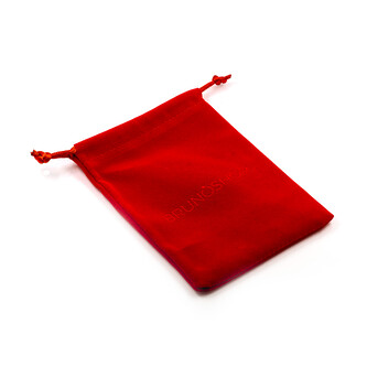 Semišový pytlík na šperky ČERVENÝ