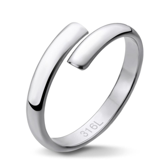 Prsten OPEN - chirurgická ocel, velikost 7 (EU: 54 - 56)
