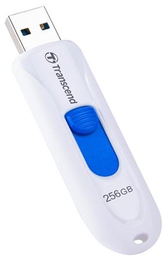 Transcend 256GB JetFlash 790W, USB 3.0 (3.1 Gen 1) flash disk, bílo modrý