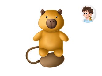 gifty - Plyšák na ramenoCAPYBARA 1042545