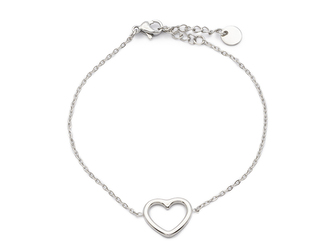 Nastavitelný náramek OBRYS SRDCE - chirurgická ocel