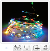 ŁAŃCUCH LED 80LED MULTI WW ZEWNĘTRZNE+8funkcji