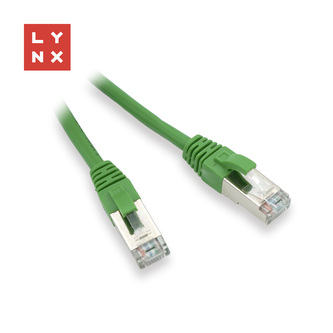LYNX FTP patch kabel Cat5e PVC, CCA, 3m, zelený