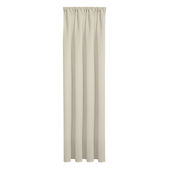 Bavlněný závěs s páskou a tunýlkem - taupe, 245 mm, 140 mm