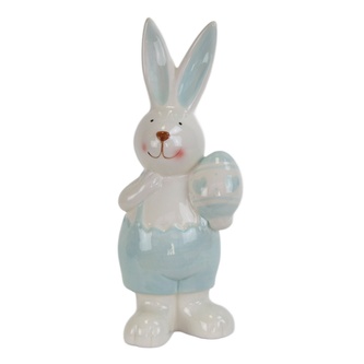 Zajíc keramický s vajíčkem 21 cm