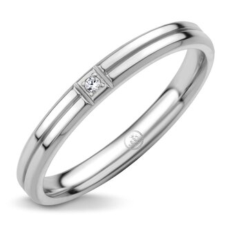 Prsten ONLY s kamínkem - chirurgická ocel, velikost 7 (EU: 54 - 56)