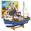 Model kolekcjonerski Statek Rybacki niebieski