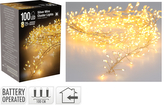 ŁAŃCUCH LED 100L KLASTER WEWNĘTRZNE 100CM NA BATERIE