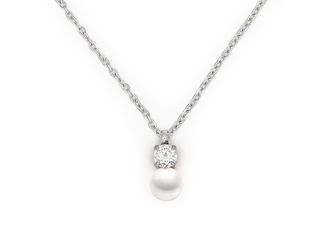 Náhrdelník PERLA s kamínkem - chirurgická ocel
