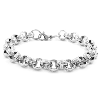 Kroužkový náramek - chirurgická ocel, délka 20 cm