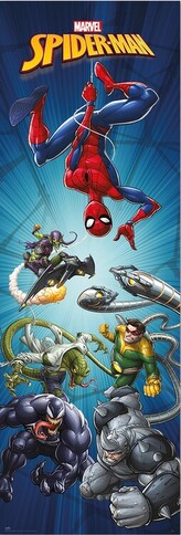 Plakát, Obraz - Marvel - Spiderman, 53 × 158 cm