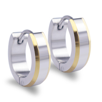 Náušnice KROUŽKY GOLD 1,4 cm - chirurgická ocel