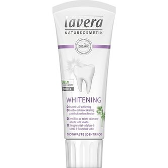 Lavera Jemná bělicí zubní pasta s fluoridem (75 ml) - s osvěžující mátovou příchutí