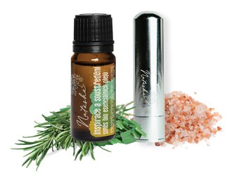 Natasha Aroma sada s inhalátorem - Inspirace a soustředění - povzbuzující rozmarýn a citron Natasha Aroma sada s inhalátorem - Inspirace a soustředění - povzbuzující rozmarýn a citron