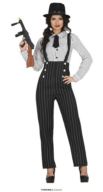 Gangster dámský kostým 44 – 46 (XL)