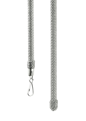 Manipulační tyč na závěsy, 125 cm - béžová/stříbrná