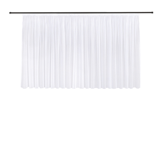 Záclona Marina, bílá, řasící páska - 150 mm, 450 mm