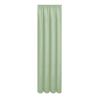 Bavlněný závěs s páskou a tunýlkem - zelená, 245 mm, 140 mm