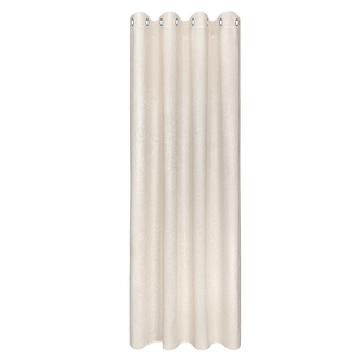 Dekorační záclona s kroužky, embosovaná - béžová, 245 mm, 140 mm