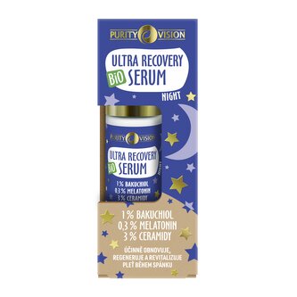 Purity Vision Noční pleťové sérum Ultra Recovery Night (30 ml) - s bakuchiolem, melatoninem a ceramidy