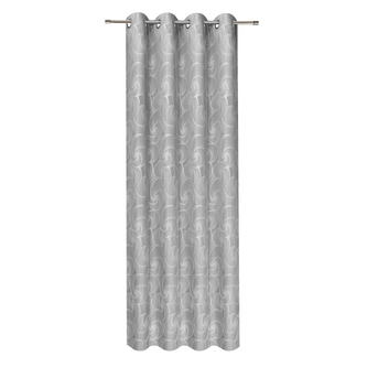 Dekorační záclona s kroužky - antracit, 245 mm, 140 mm