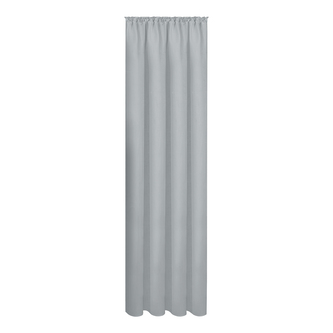 Bavlněný závěs s páskou a tunýlkem - antracit, 245 mm, 140 mm