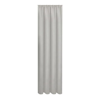 Bavlněný závěs s páskou a tunýlkem - světle šedá, 245 mm, 140 mm