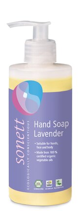 Sonett Tekuté mýdlo - levandule BIO 300 ml - pro vaše ruce, obličej i celé tělo