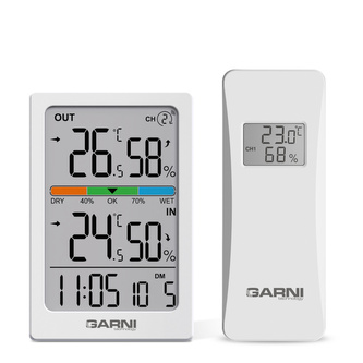Bezdrátový digitální teploměr s vlhkoměrem GARNI 155TH