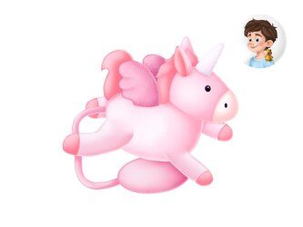 gifty - Plyšák na rameno UNICORN 1042544