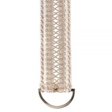 Ozdobný úvaz na záclony - bílá