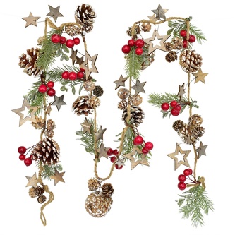 Girlanda s bezinkami a hvězdami 150 cm