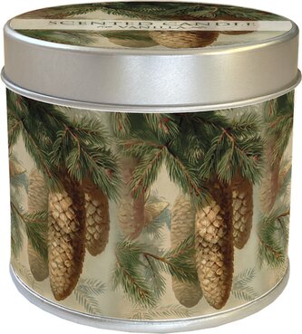 Vonná svíčka v plechové dóze Fir Cones