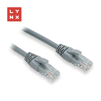 LYNX UTP patch kabel Cat6, PVC, 3m, šedý